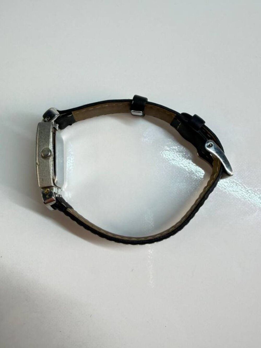 Michel Germain Rectangular Watch – Black Leather Strap - Picture 5 of 12